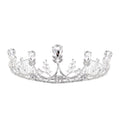 Value Buy Austrian Crystal Floral Heart Tiara in Silvertone - Sticky add to cart bar