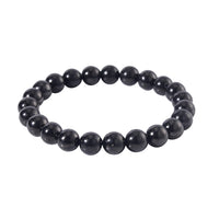 Shungite 8mm Beaded Stretch Bracelet 90.00 ctw