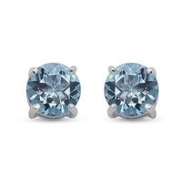 Sky Blue Topaz Earrings in Sterling Silver
