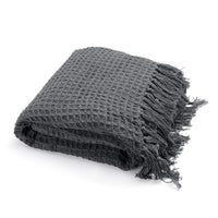Honeycomb Throw with Tassels
