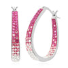 White & Pink Austrian Crystal