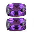 AA Mashamba Amethyst Set of 2 (Cush 6x4 mm) 0.85 ctw Loose Gemstone - Sticky add to cart bar