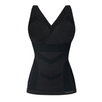 SANKOM Patent Shaping Camisole with Bra with Aloe Vera Fibers - S/M | Black