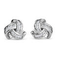 Knotted Diamond Stud Earrings - Sticky add to cart bar