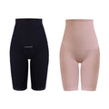 Set of 2 SANKOM Patent Classic Lace Mid-Thigh Shaper - S/M | Black and Beige - Sticky add to cart bar
