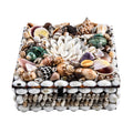 Multi Color Sea Shell Encrusted Heart Shaped Jewelry Box - Sticky add to cart bar