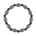Shungite and Magnetic Hematite Stretch Bracelet 115.00 ctw - Sticky add to cart bar