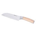 HOMESMART Santoku Chef's Knife in Stainless Steel with Coffee Wooden Handle (7) - Sticky add to cart bar