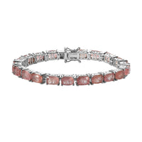 Natural Tanzanian Natronite Tennis Bracelet in Platinum Over Sterling Silver (6.50 In) 11.9 Grams 15.75 ctw