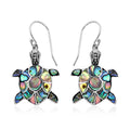 Sponge Coral Turtle Earrings in Sterling Silver - Sticky add to cart bar