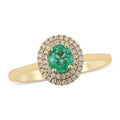 Iliana 18K Yellow Gold AAA Boyaca Colombian Emerald and Diamond G-H SI Ring (Size 10.0) 3.69 Grams 0.80 ctw - Sticky add to cart bar