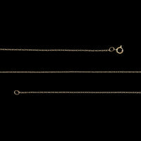 14K Yellow Gold Rope Pendant Chain 18 Inches
