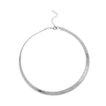 Omega Necklace 16 Inch in Stainless Steel - Sticky add to cart bar