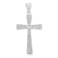 Elanza Simulated Diamond (0.84 Ct) Sterling Silver Pendant 0.84 ctw
