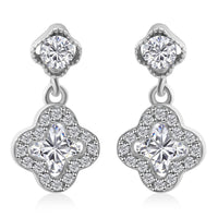 Elanza Simulated Diamond (0.56 Ct) Sterling Silver Earring 0.56 ctw