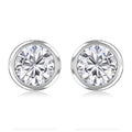 Elanza Simulated Diamond (2.00 Ct) Sterling Silver Earring 2.00 ctw - Sticky add to cart bar
