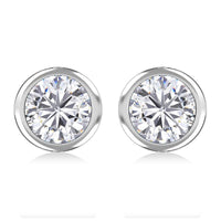 Elanza Simulated Diamond (2.00 Ct) Sterling Silver Earring 2.00 ctw