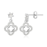 Elanza Simulated Diamond (0.58 Ct) Sterling Silver Earring 0.58 ctw