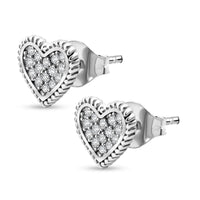 Elanza Simulated Diamond (0.67 Ct) Sterling Silver Earring 0.67 ctw