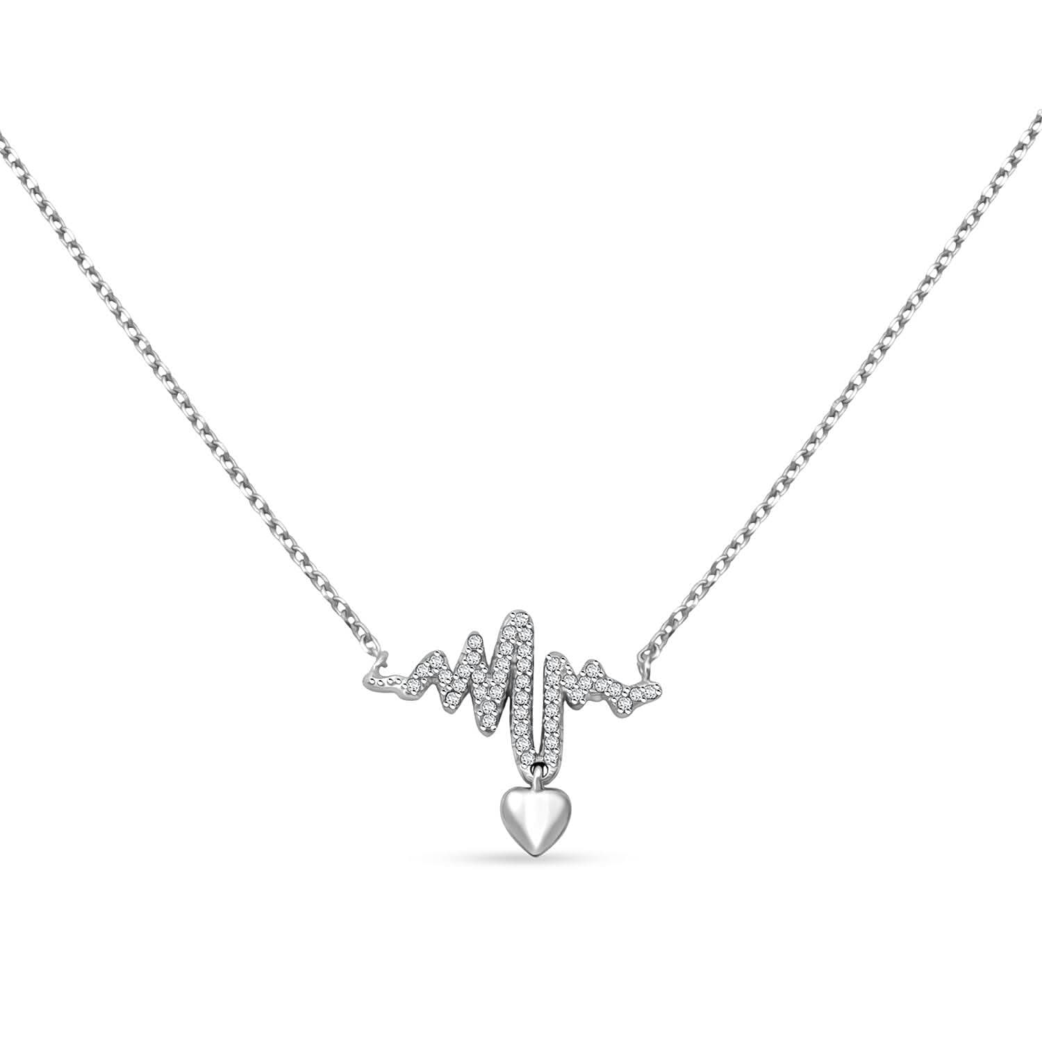 Elanza Simulated Diamond (5.10 Ct) Sterling Silver Necklace (Size 17 Adjustable) 5.10 ctw