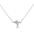 Elanza Simulated Diamond (5.10 Ct) Sterling Silver Necklace (Size 17 Adjustable) 5.10 ctw - Sticky add to cart bar