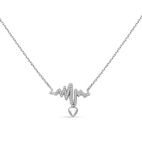 Elanza Simulated Diamond (5.10 Ct) Sterling Silver Necklace (Size 17 Adjustable) 5.10 ctw
