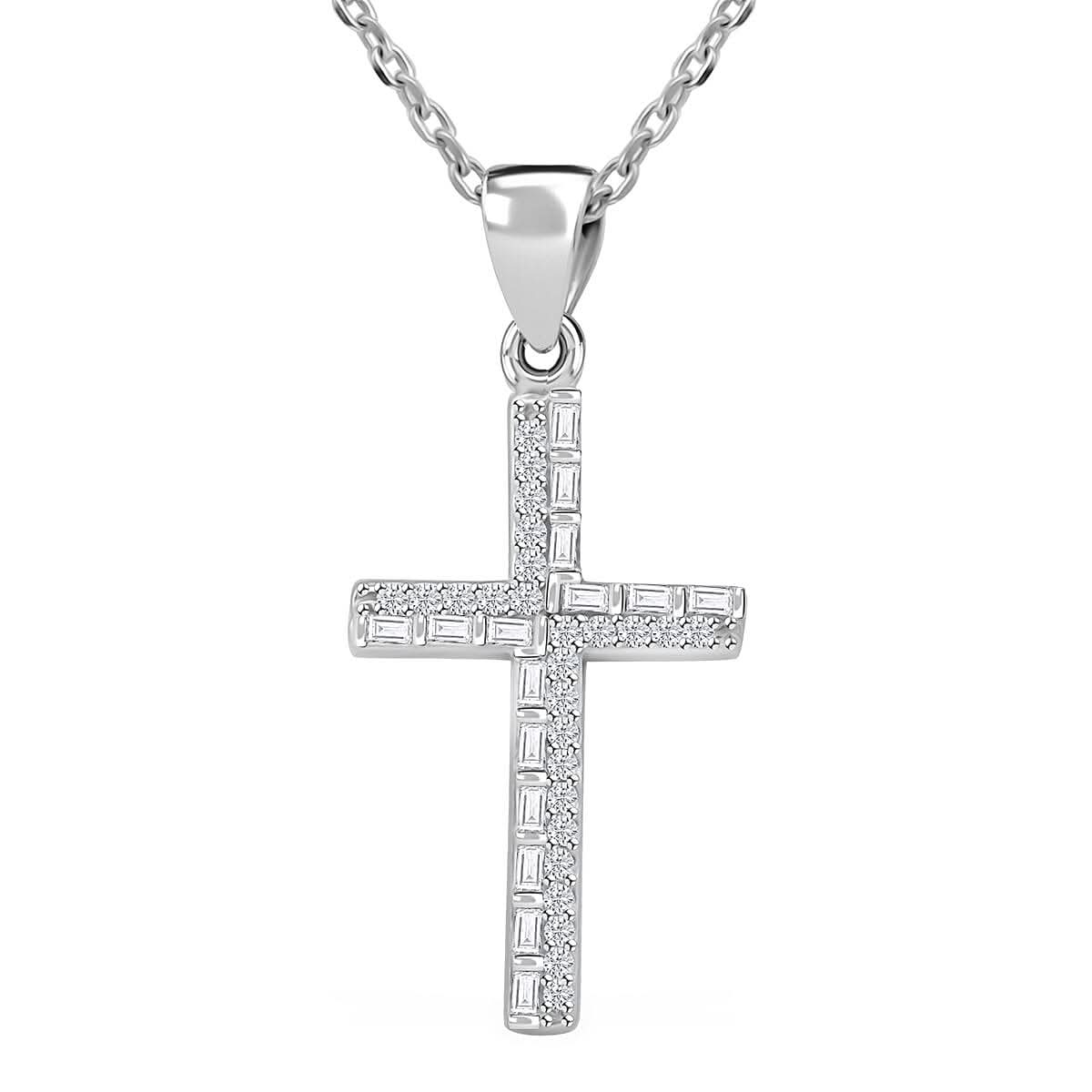 Elanza Simulated Diamond (2.33 Ct) Sterling Silver Necklace (Size 17 Adjustable) 2.33 ctw