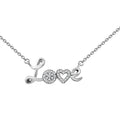 Elanza Simulated Diamond (0.63 Ct) Sterling Silver Necklace (Size 17.5 Adjustable) 0.63 ctw - Sticky add to cart bar