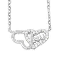 Elanza Simulated Diamond (0.38 Ct) Sterling Silver Necklace (Size 17 Adjustable) 0.38 ctw