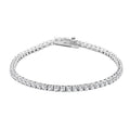 Elanza Simulated Diamond (6.93 Ct) Sterling Silver Bracelet (Size 7.25 In) 6.93 ctw - Sticky add to cart bar