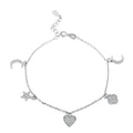Elanza Simulated Diamond (1.00 Ct) Sterling Silver Bracelet (Size 7 Adjustable) 1.00 ctw - Sticky add to cart bar