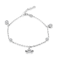 Elanza Simulated Diamond (1.06 Ct) Sterling Silver Bracelet (Size 7 Adjustable) 1.06 ctw