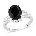 D'Joy Australian Black Tourmaline Solitaire Ring in Sterling Silver (Size 9.0) 2.90 ctw - Sticky add to cart bar