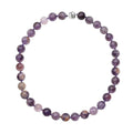 Cacoxenite Bead Necklace in Sterling Silver| Beaded Necklace With Silver Magnetic Clasp| Knot Necklace for Women 20 Inches, 531.50 ctw - Sticky add to cart bar