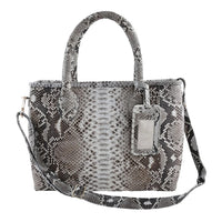 Natural Python Leather Tote Bag with Strap | Pelle