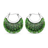 Green & Multi Color Flower