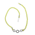 Bali Legacy Peridot Beaded 3 Row Necklace 22 Inches in Sterling Silver 120.00 ctw - Sticky add to cart bar