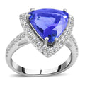 One of a Kind RHAPSODY 950 Platinum AAAA Tanzanite and Diamond E-F VS Ring 8.35 Grams 5.80 ctw - Sticky add to cart bar