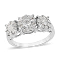 1 ctw Diamond H I1 Ring in 14K White Gold (Size 7.0) 4.30 Grams - Sticky add to cart bar