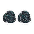 Blue Diamond Love Knot Stud Earrings in Blue Rhodium and Platinum Over Sterling Silver 0.25 ctw - Sticky add to cart bar
