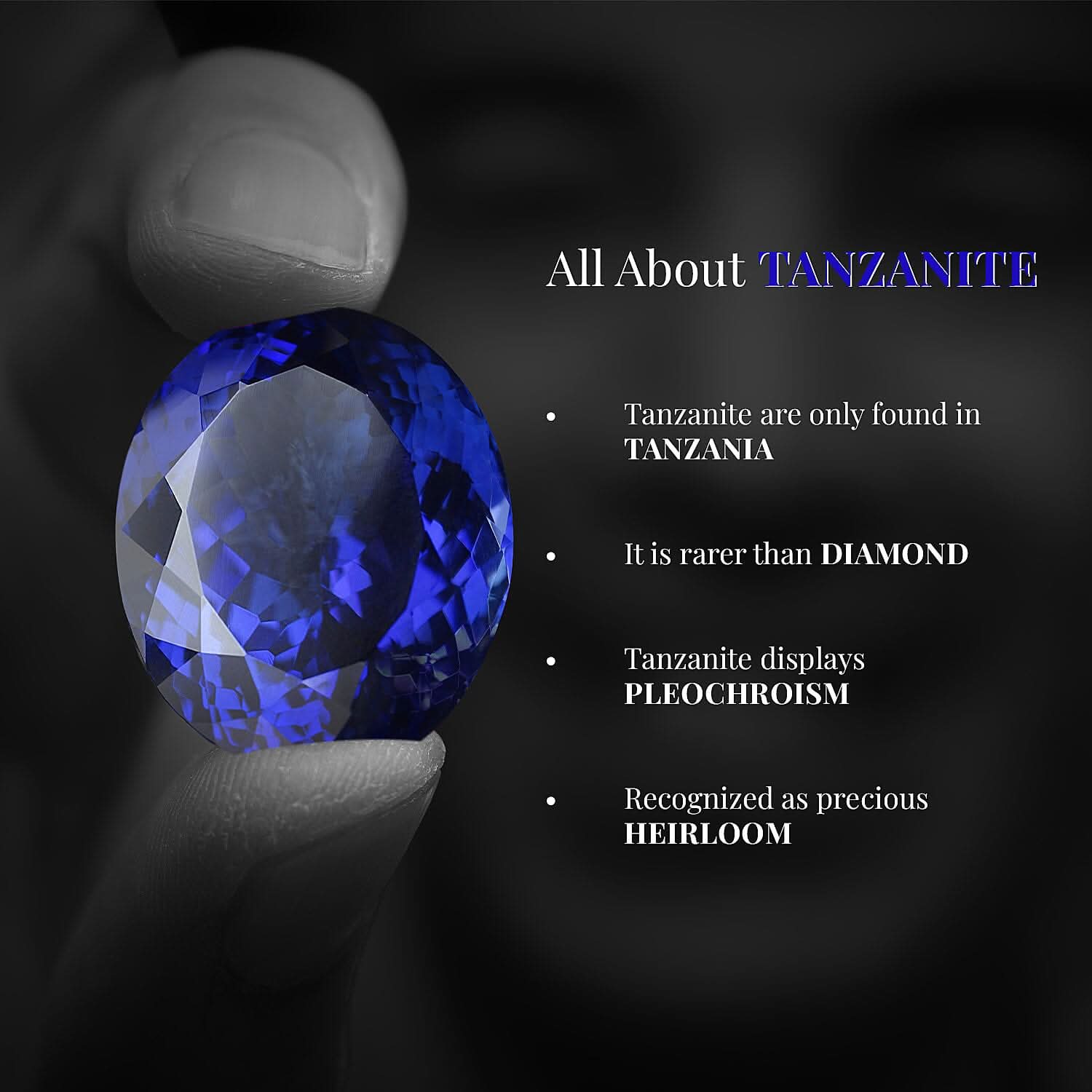 LUXORO 10K White Gold Premium Tanzanite and Diamond Halo Ring 2 Grams 2.30 ctw (6)