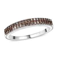 Natural Champagne Diamond Band Ring