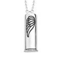 Personalized Platinum Over Sterling Silver Secret Name Slider Pendant Necklace (20 Inches) (3 g) - Sticky add to cart bar