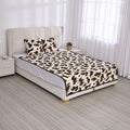 HOMESMART Brown Cow Print Warm & Cozy Coral Fleece Microfiber Blanket and 2 Pieces Cushion Cover - Sticky add to cart bar