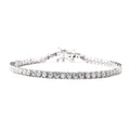 Moissanite Tennis Bracelet in Sterling Silver (6.50 In) 9.30 Grams 4.25 ctw - Sticky add to cart bar