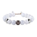 White Jade and Champagne Zircon Beaded Bolo Bracelet in Rhodium Over Sterling Silver 151.25 ctw - Sticky add to cart bar