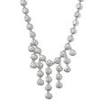 LUSTRO STELLA Finest CZ Fancy Necklace (18 Inches) in Platinum Over Sterling Silver (19 g) 31.25 ctw - Sticky add to cart bar
