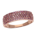 Lab Grown Pink Diamond Ring in Vermeil Rose Gold Over Sterling Silver (Size 7.0) 1.00 ctw - Sticky add to cart bar