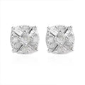 D'Joy Diamond Stud Earrings in Platinum Over Sterling Silver 0.15 ctw - Sticky add to cart bar