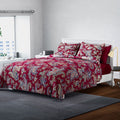 HOMESMART Burgundy Paisley Print 7pc Quilt and Sheet Set - Queen (100% Microfiber) - Sticky add to cart bar